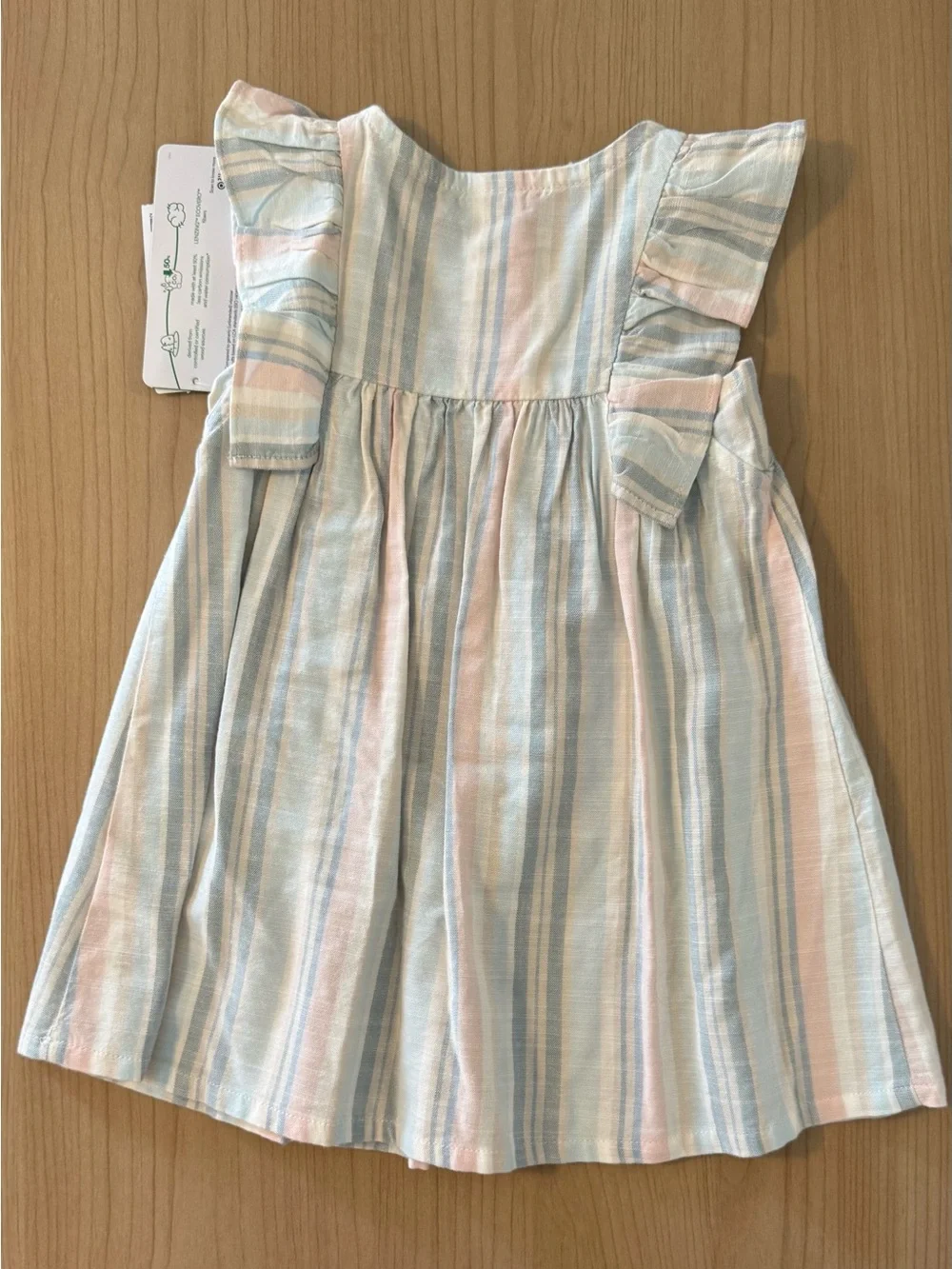 Carter's Pastel Blue and Pink Striped Sundress with Bloomer